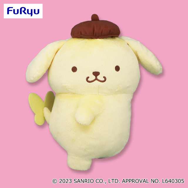 ポムポムプリン ふりむきおしりBIGぬいぐるみ~ポムポムプリン~ プライズの商品詳細 キャラ広場 ポムポムプリン ふりむきおしりBIGぬいぐるみ~ポムポムプリン~ プライズの商品詳細 キャラ広場