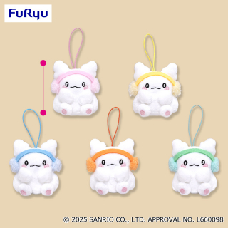 ポムポムプリン　KAWAII研究所 シナモロール　ぬいぐるみキーホルダー ポムポムプリン KAWAII研究所 シナモロール ぬいぐるみキーホルダー