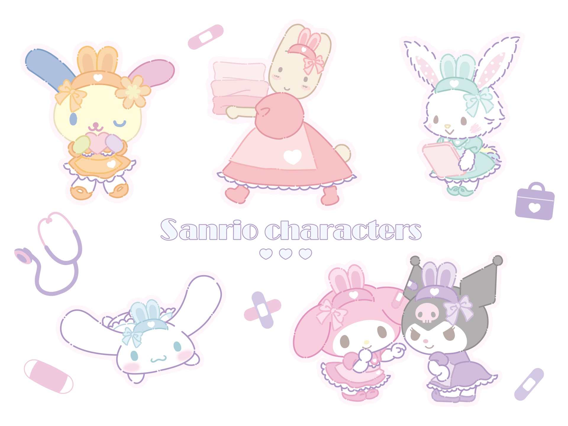 サンリオ うさみみナース キャラ広場プライズ 特設サイト | Furyu